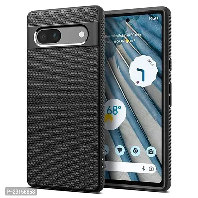 Spigen Liquid Air Back Cover Case Compatible with Google Pixel 7a (TPU | Matte Black)