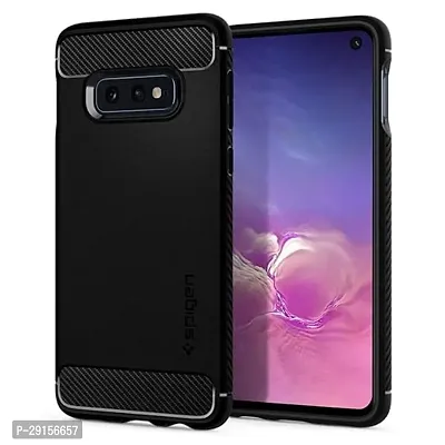 Spigen Rugged Armor Back Cover Case for Samsung Galaxy S10e (TPU | Matte Black)