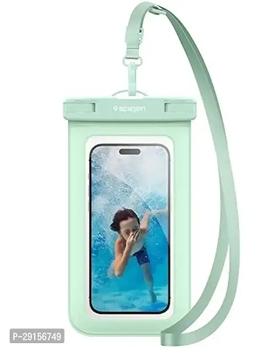 Spigen Aqua Shield Waterproof Cover Case A601, [Secure Lock] [Smooth Edges] for Mobile up to 8.2inch - Mint(1P)-thumb0