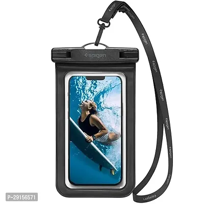 Spigen ABS + Polyvinyl Chloride Aquashield Waterproof Cover Case for A601 (Mobile Device Upto 8.2 Inch) Black-thumb0