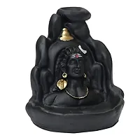 Kavya Craft Adiyogi Shiv Mahakal Backflow Smoke Fountain Decorative Showpiece 10 Free Smoke Backflow Scented Cone Incenses-thumb1