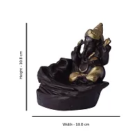 Kavya Craft Lord Ganesha Backflow Smoke Fountain Decorative Showpiece 20 Free Smoke Backflow Scented Cone Incenses-thumb2