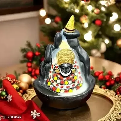 Kavya Craft Khatushyam Backflow Smoke Fountain with 10 pc Scented Incense Cone Decorative Showpiece-thumb0