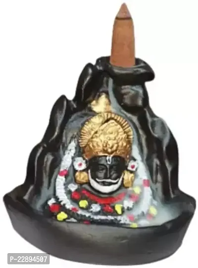 Kavya Craft Khatushyam Backflow Smoke Fountain with 10 pc Scented Incense Cone Decorative Showpiece-thumb5