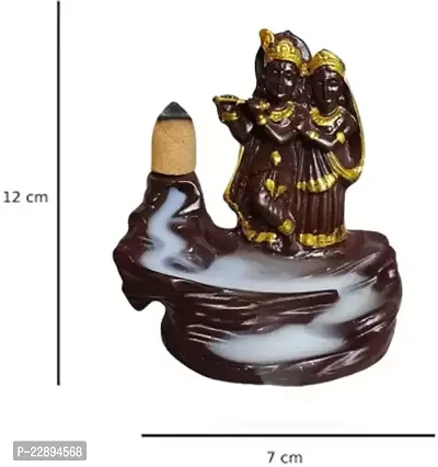 Kavya Craft Radha Krishna Smoke Fountain Decorative Showpiece With 20 Smoke Backflow Cones Decorative Showpiece-thumb3