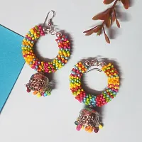 Trendy Alloy Artifical Beads Studs Earrings for Women and Girls-thumb2