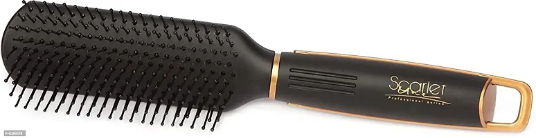 Scarlet Line Professional Medium Flat Hair Brush With Plastic Handle