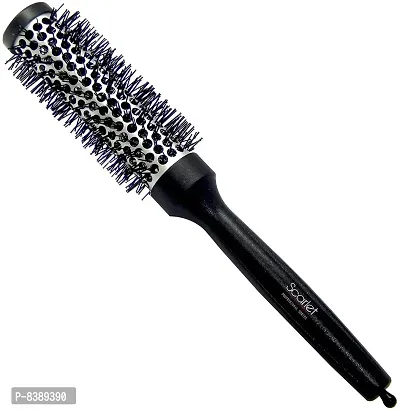Scarlet Line Professional Small Hot Curling Round Hair Brush For Men And Women