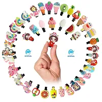 Snowpearl 12 Pieces Kids Hair Accessories Combo - Unicorn Mix Design Hair Clips | Plastic Hair Band - Multicolor for Girls-thumb3