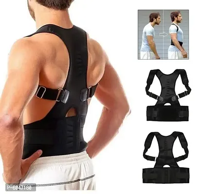 Fully Adjustable Hunchbacked Posture Corrector Back Magnets Support Brace Shoulder Band Belt