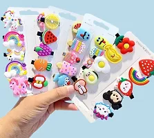 10 Pieces Multicolor Unicorn Hairpin with Alligator, Hair Clips , Soft Clip, and 02 Pieces Plastic Hair Bands - Hair Accessories for Girls, Kids Girls Toddler andndash; Assorted Color and Design-thumb1