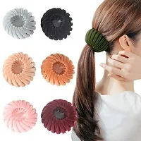 Combo of 15 Pieces Hair Accessories | Golden Hair Clips | Hair Scrunchies | Color Bobby Pins | Birds Nest Hairpin Ball Hair Clutcher | Hair Accessories For Girls and Women-thumb1