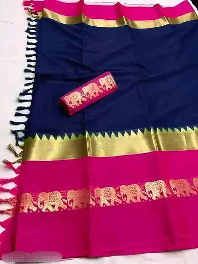 Beautiful Silk Saree with Blouse piece