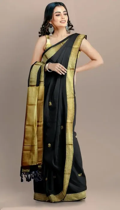 Cotton Silk Woven Design Paithani Saree with Blouse piece