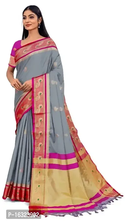 Trendy Cotton Silk Broad Border Sarees With Blouse Piece