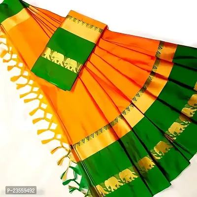 Classic Cotton Silk Saree with Blouse piece