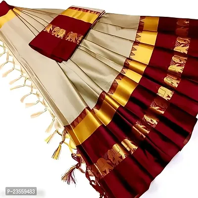 Classic Cotton Silk Saree with Blouse piece