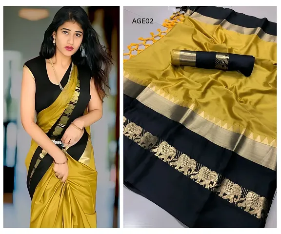 Womens Silk Saree with Blouse Piece