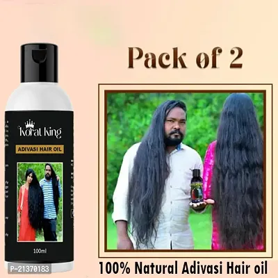 KORAT KING Adivasi Jadibuti Natural Hair oil Pack 2Hair Oil (200 ml)-thumb0