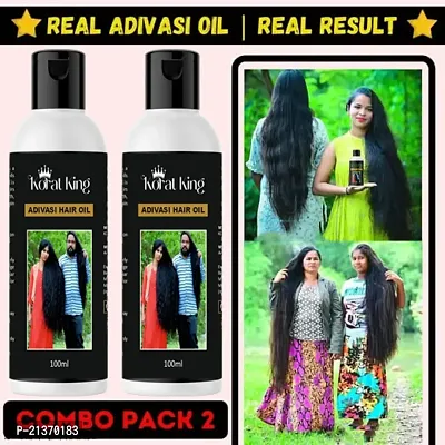 KORAT KING Adivasi Jadibuti Natural Hair oil Pack 2Hair Oil (200 ml)-thumb3