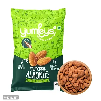 Yumleys Premium California Roasted  Salted Almonds, 500g