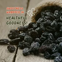 Yumleys Premium 100% Natural Afghani Black Raisins - Plump and Juicy, 250g-thumb2