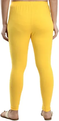 Fabulous Yellow Lycra Solid Leggings For Women Pack Of 1-thumb1