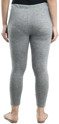 Fabulous Grey Wool Solid Leggings For Women Pack Of 1-thumb1