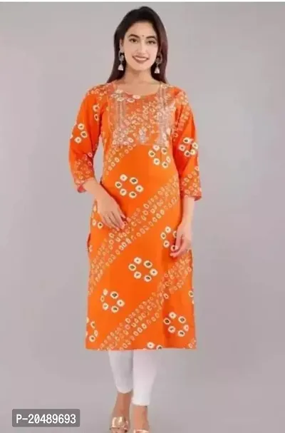 Stylish Fancy Designer Rayon Kurta For Women-thumb0