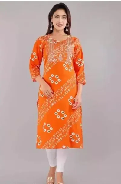 Stylish Fancy Designer Rayon Kurta For Women