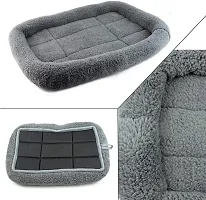 Petsco91 Store High Quality Wool Faux Fur Fabric Color GREY Sizes SMALL 60times;40times;15 Centimeter for Newborn 1-month Dog and Cat Bed Super Warm Ultra Soft Ethnic Designer Comfortable Bed for All Types Bree-thumb4