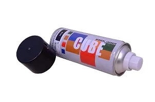 Cube Aerosol Spray Paint Can 400ml Multipurpose (BLACK)-thumb1