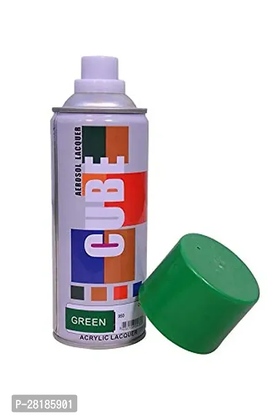 Cube Aerosol Spray Paint Can 400ml Multipurpose (GREEN)-thumb4