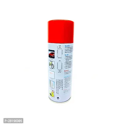 Cube Aerosol Spray Paint Can 400ml Multipurpose (ORANGE RED)-thumb3