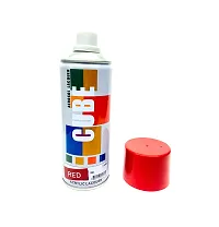 Cube Aerosol Spray Paint Can 400ml Multipurpose (RED)-thumb2