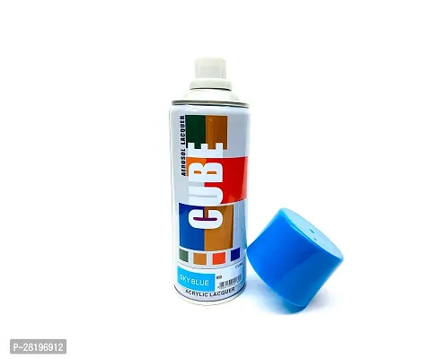 Cube Aerosol Spray Paint Can 400ml Multipurpose (SKY BLUE)-thumb3