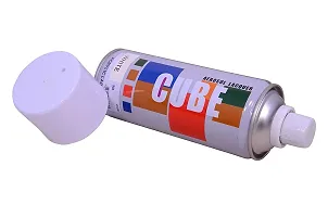 Cube Aerosol Spray Paint Can 400ml Multipurpose (WHITE)-thumb3