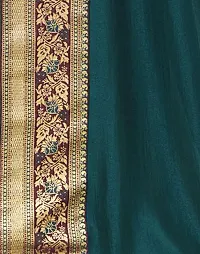 Classic Art Silk Lace Work Saree With Blouse Piece-thumb1