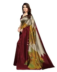 Deha Maroon Coloured Poly Silk Printed Casual saree-thumb3