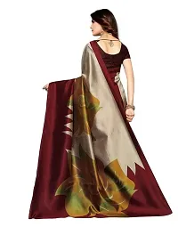 Deha Maroon Coloured Poly Silk Printed Casual saree-thumb4