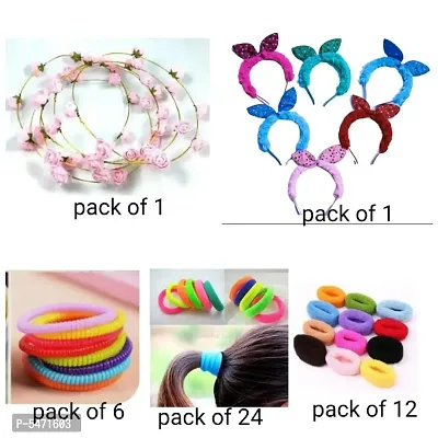Girls' Fashion Hair Accessories Combo Pack of 44