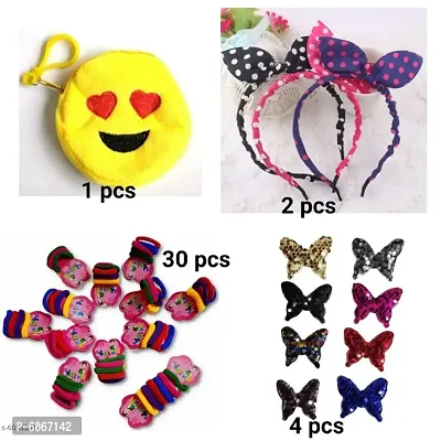 Girls' Fashion Hair Accessories Combo Pack of 37