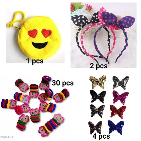 Girls' Fashion Hair Accessories Combo Pack of 37