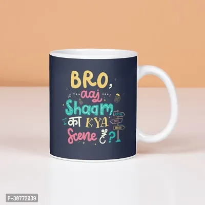 Beautiful Printed Coffee Mug with Rudraksha Rakhi, Chocolates Gift For Rakshabandhan-thumb2