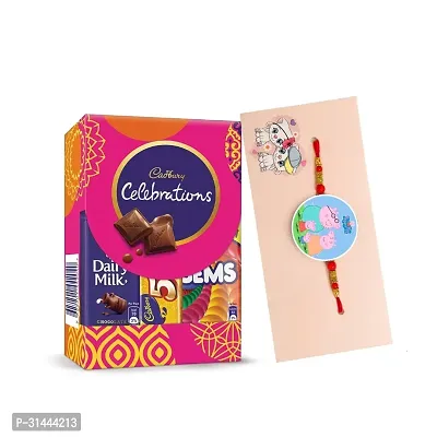 Rakhi with Small Celebration Chocolate Combo