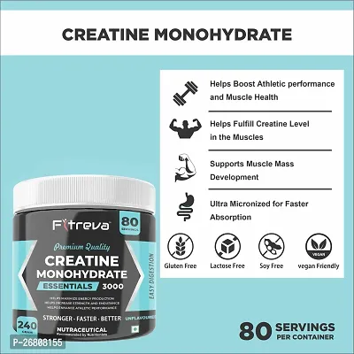 Fitreva Creatine Monohydrate for Boosts Athletic performance  Muscle Health Creatine-thumb3