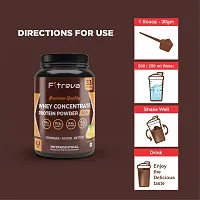 Fitreva Whey Concentrate Protein Powder 80% with 24g Protein - Mango Flavor - 1 Kg ( 33 Servings)-thumb1