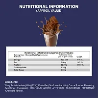 Fitreva Whey Isolate Protein Powder 90% with 25g Protein -  Chocolate Flavor - 1 kg ( 33 Servings )-thumb2