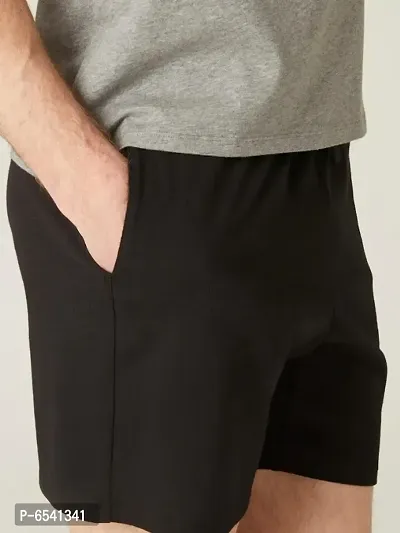 MEN BLACK SHORTS-thumb4