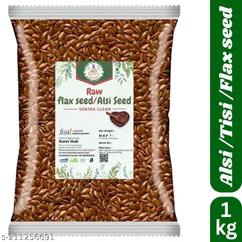 Natural and Healthy Raw Flax Seeds 1 Kg